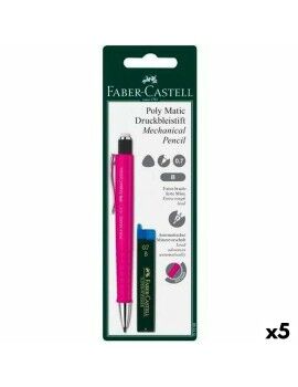 Porta-minas Faber-Castell Grip  Matic Cor de Rosa 0,7 mm (5 Unidades)