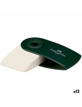 Borracha Faber-Castell Sleeve Mini Capa Verde (12 Unidades)