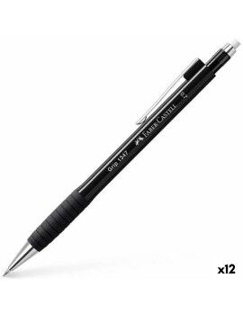 Porta-minas Faber-Castell Grip 1347 Preto 0,7 mm (12 Unidades)