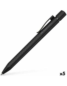 Bolígrafo Faber-Castell Grip Edition XB Negro 5 Unidades