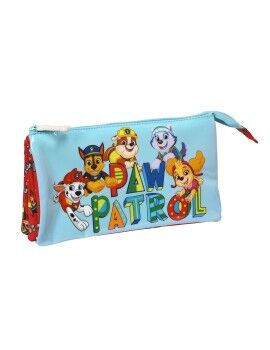 Portatodo Triple The Paw Patrol Funday Rojo Azul claro (22 x 12 x 3 cm)