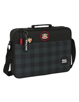 Cartera Escolar Paul Frank Campers Negro (38 x 28 x 6 cm)