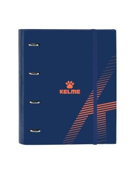 Carpeta de anillas Kelme Navy blue Naranja Azul marino (27 x 32 x 3.5 cm)