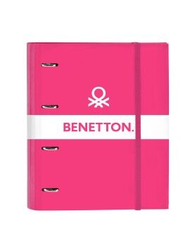 Carpeta de anillas Benetton Raspberry Fucsia (27 x 32 x 3.5 cm)