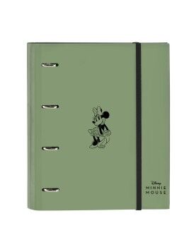 Carpeta de anillas Minnie Mouse Mint shadow Verde militar (27 x 32 x 3.5 cm)