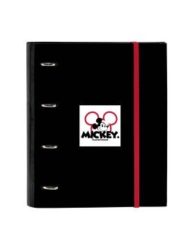 Carpeta de anillas Mickey Mouse Clubhouse Mickey mood Rojo Negro (27 x 32 x 3.5 cm)