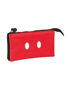 Malas para tudo triplas Mickey Mouse Clubhouse Mickey mood Vermelho Preto (22 x 12 x 3 cm)