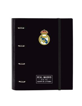 Pasta com argolas Real Madrid C.F. Corporativa Preto (27 x 32 x 3.5 cm)