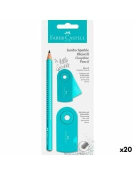 Conjunto de Lápis Faber-Castell Turquesa (3 Peças) (20 Unidades)