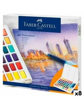 Conjunto de Pintura Aguarela Faber-Castell Creative Studio (8 Unidades)