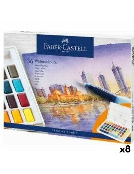 Set de Pinturas Acuarela Faber-Castell Creative Studio (8 Unidades)