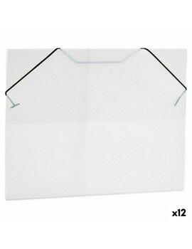 Carpeta Negro Transparente A4 (26 x 1 x 35,5 cm) (12 Unidades)