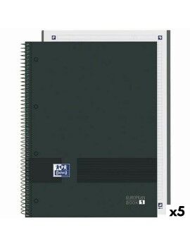 Caderno Oxford European Book Write&Erase Preto A4 (5 Unidades)