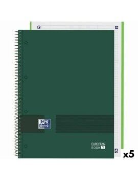 Caderno Oxford European Book Write&Erase Verde militar A4 (5 Unidades)