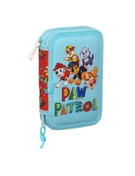 Estojo Escolar com Acessórios The Paw Patrol Funday Azul Vermelho 12.5 x 19.5 x 4 cm (28 Peças)