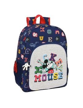 Mochila Escolar Mickey Mouse Clubhouse Only one Azul Marinho (33 x 42 x 14 cm)