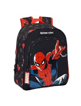 Mochila Infantil Spider-Man Hero Preto 27 x 33 x 10 cm