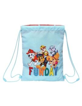 Bolsa Mochila con Cuerdas The Paw Patrol Funday Rojo Azul claro (26 x 34 x 1 cm)