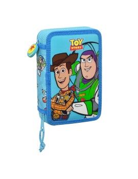 Estuche Escolar con Accesorios Toy Story Ready to play Azul 12.5 x 19.5 x 4 cm (28 piezas)