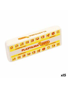 Barras de plastilina Jovi School 150 g Blanco (15 Piezas)