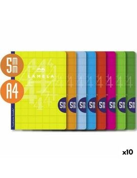 Cuaderno Lamela Multicolor A4 (10 Unidades)