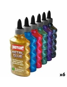 Cola Instantânea INSTANT Metal Glue 180 ml 6 Peças Multicolor