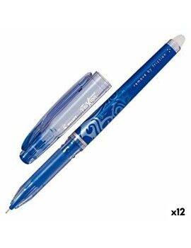 Boligrafo de tinta líquida Pilot Frixion Point Tinta borrable Azul (12 Unidades)