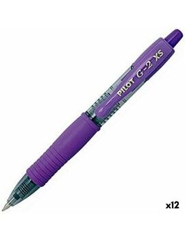 Caneta Roller Pilot G-2 XS Retrátil Violeta 0,4 mm (12 Unidades)