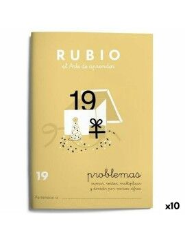 Caderno quadriculado Rubio Nº19 A5 Espanhol 20 Folhas (10 Unidades)