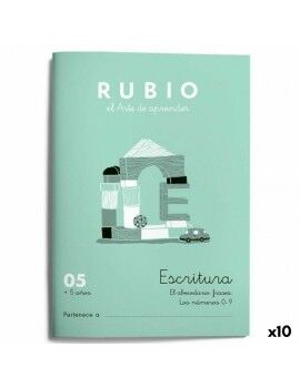 Writing and calligraphy notebook Rubio Nº05 A5 Espanhol 20 Folhas (10 Unidades)