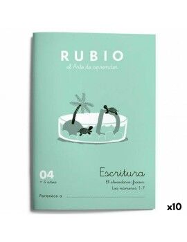 Cuaderno de escritura y caligrafía Rubio Nº04 A5 Español 20 Hojas (10 Unidades)