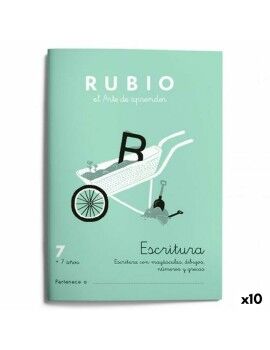 Cuaderno de escritura y caligrafía Rubio Nº07 A5 Español 20 Hojas (10 Unidades)