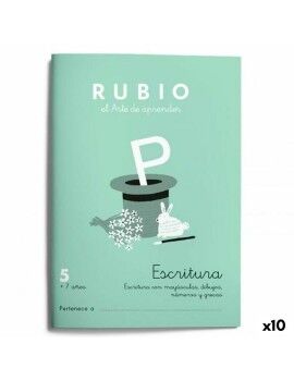 Writing and calligraphy notebook Rubio Nº05 A5 Espanhol 20 Folhas (10 Unidades)