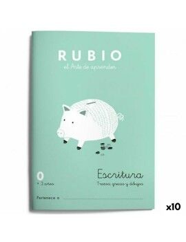 Cuaderno de escritura y caligrafía Rubio Nº0 A5 Español 20 Hojas (10 Unidades)