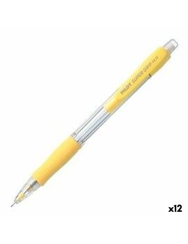 Porta-minas Pilot Super Grip Amarelo 0,5 mm (12 Unidades)