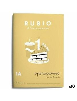 Caderno quadriculado Rubio Nº1A A5 Espanhol 20 Folhas (10 Unidades)