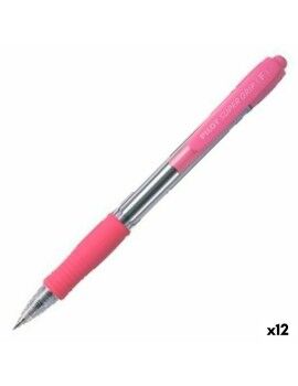 Caneta Pilot Supergrip Cor de Rosa 0,4 mm (12 Unidades)