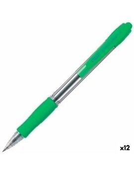 Caneta Pilot Supergrip Verde Claro 0,4 mm (12 Unidades)