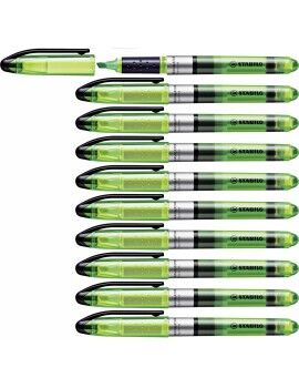 Marcador Fluorescente Stabilo Navigator Verde 10 Piezas (1 unidad)