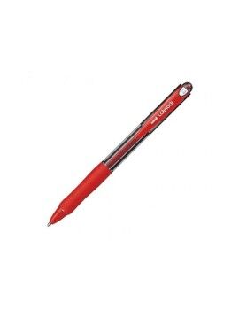 Esferográfica de tinta líquida Uni-Ball Rollerball Laknock SN-100 Vermelho 0,4 mm (12 Peças)