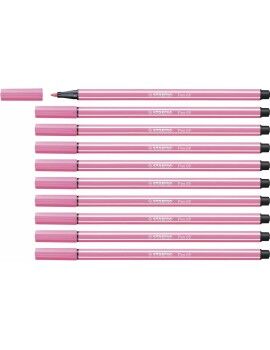 Rotuladores Stabilo Pen 68 Rosa Claro (10 Peças)