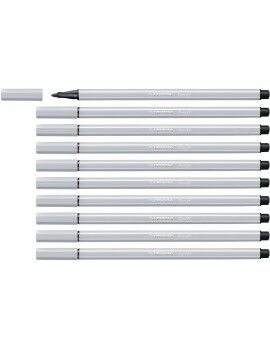 Rotuladores Stabilo Pen 68 Cinzento claro (10 Peças)