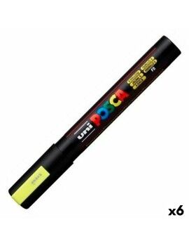 Rotuladores POSCA PC-5M Amarelo (6 Unidades)