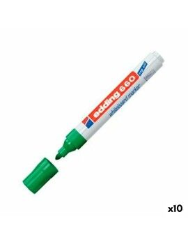 Rotulador para Pizarra Edding 661 Pizarra blanca Verde (10 Piezas) (10 Unidades)