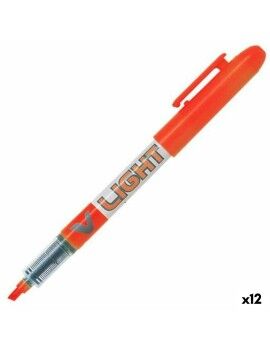 Marcador Fluorescente Pilot V Light Laranja (12 Unidades)