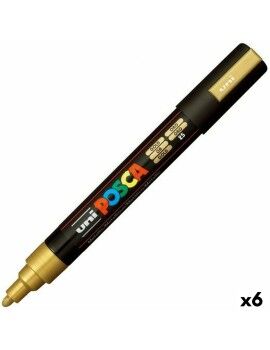 Rotuladores POSCA PC-5M Dorado (6 Unidades)