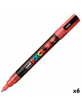 Marcador POSCA PC-3ML Rojo (6 Unidades)