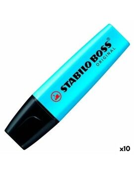 Marcador Fluorescente Stabilo Boss Azul (10 Unidades) (1 Unidade)