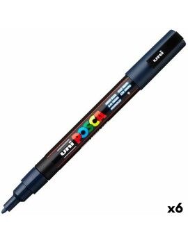 Marcador POSCA PC-3M Azul Marinho (6 Unidades)