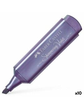 Marcador Fluorescente Faber-Castell Textliner 46 Violeta 10 Unidades